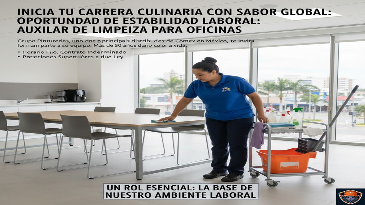 Auxiliar de Limpieza para Oficinas