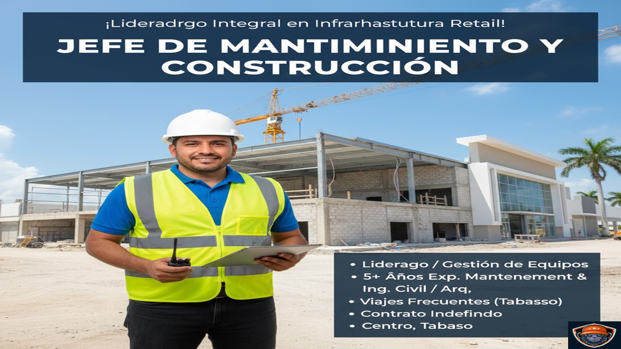 Jefe de Mantenimiento y Construcción